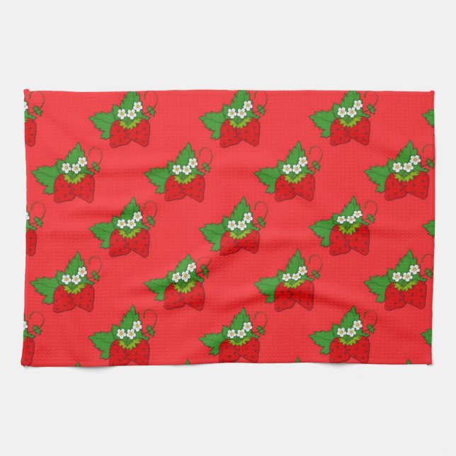 Niedlich Strawberry Kitchtuch Handtuch (Horizontal)