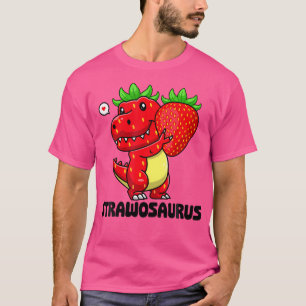 Niedlich Strawberry Summer Frucht Lover Dinosaur T T-Shirt