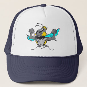 Niedlich Strong Bumble Bee Cartoon Trucker Hat Truckerkappe