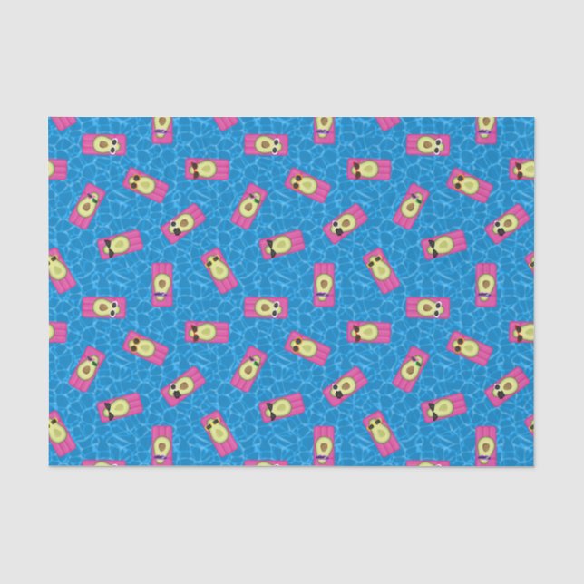 Niedlich Stylish Avocados Seidenpapier (Vorderseite)