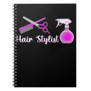 Niedlich Stylistische Schere Friseur Girl Notizblock