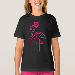 Niedlich Summer Girly Flamingo T-Shirt