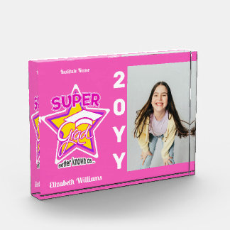 Niedlich Super Grad Rosa - Text, Foto personalisie