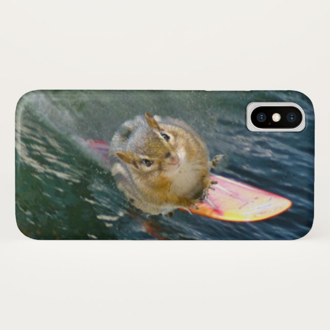 Niedlich Surfen Chipmunk Case-Mate iPhone Hülle (Rückseite (Horizontal))
