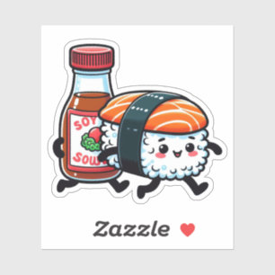 Niedlich Sushi Art Vinyl Stickers Aufkleber