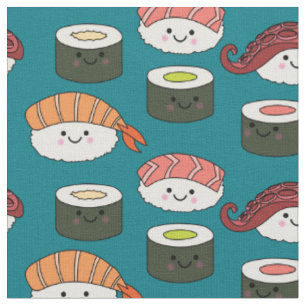 Niedlich Sushi Kids Kawaii Cartoon Food Stoff