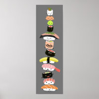 Niedlich Sushi Stack - Turm Kawaii Sushi Freunde