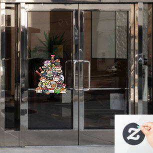 Niedlich Sushi Tower Fensteraufkleber