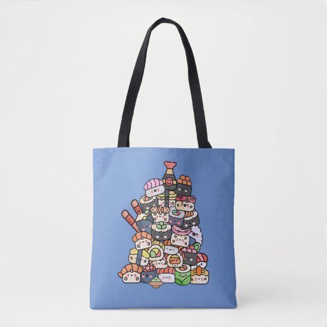 Niedlich Sushi Tower Tasche (Vorderseite)