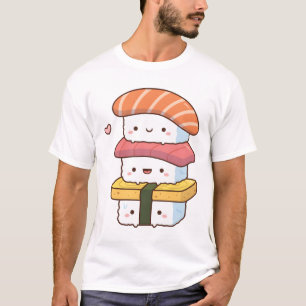 Niedlich Sushi Trio Stack, Kawaii, japanisches Ess T-Shirt
