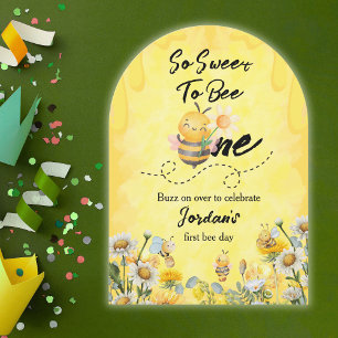 Niedlich süß bis eine Wildblume 1. Geburtstag Einladung