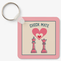 Niedlich süße Retro Funny Checkmate Valentine Gesc