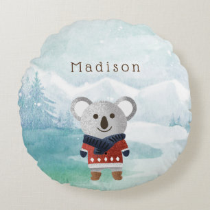 Niedlich Sweatered Koala Rundes Kissen