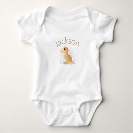 Niedlich Sweet Personalisiert Dinosaur Baby Boy Baby Strampler