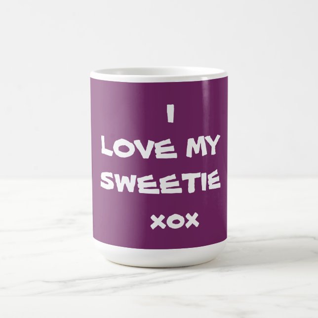 Niedlich Sweetice Kaffee Tasse I LIEBE MEINE SWEET (Mittel)