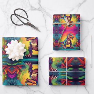 Niedlich T Rex Dinosaurier Geschenkpapier Set