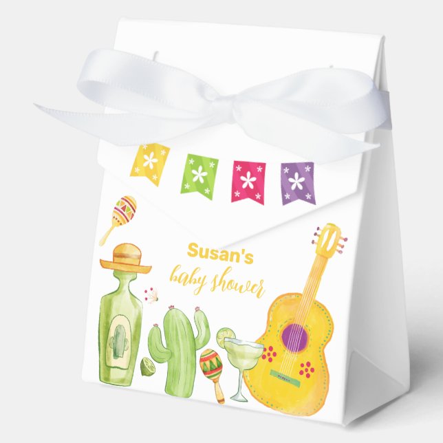 Niedlich Taco 'Bout Cactus Limon Guitar Baby Dusch Geschenkschachtel (Vorderseite)