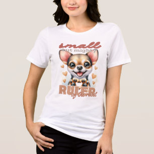 NIEDLICH TAN CHIHUAHUA DOG SPRICHWORT Tri-Blend SHIRT