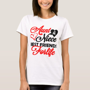 niedlich Tante Niece BESTE FREUNDIN Wortart T - Sh T-Shirt
