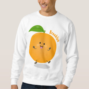 Niedlich tanzende Orangenzitrusfrüchte Sweatshirt