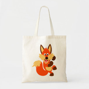 Niedlich tanzender Cartoon Fox Bag Tragetasche