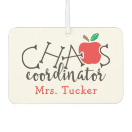 Niedlich Teacher Apple Chaos Koordinator Autolufterfrischer