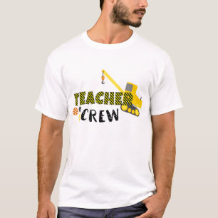Niedlich Teacher Building Crew Wort T - Shirt
