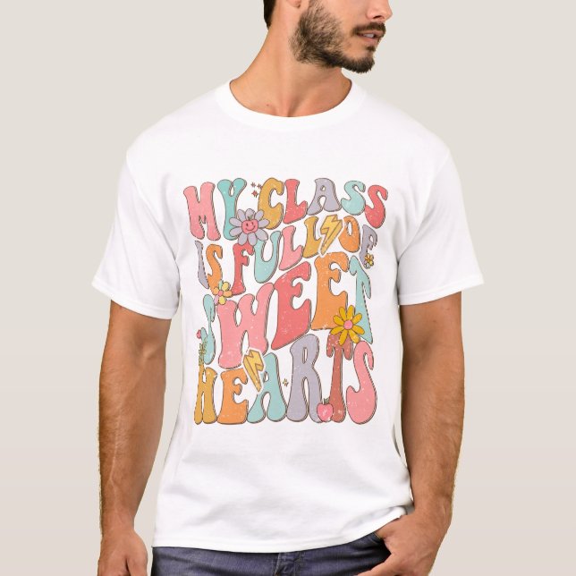 Niedlich Teacher-Shirt | T - Shirt für Kinderbetre (Vorderseite)