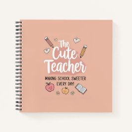 Niedlich Teacher Spiral Notebook Notizbuch
