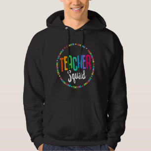 Niedlich Teacher Squad farbenfrohe Grundschule Pre Hoodie