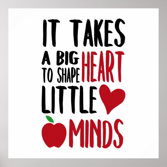 Niedlich Teacher's words Schule Dekor Poster (Vorne)