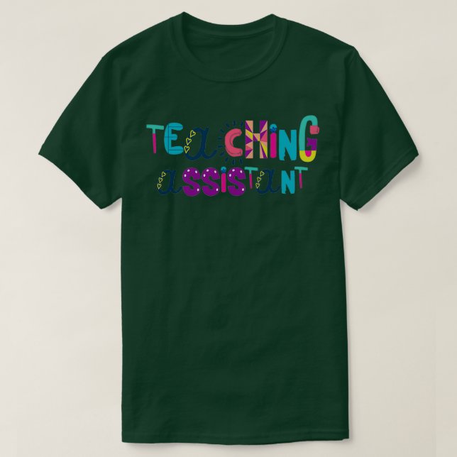 Niedlich Teaching Assistant Gift Idee zurück zur S T-Shirt (Design vorne)