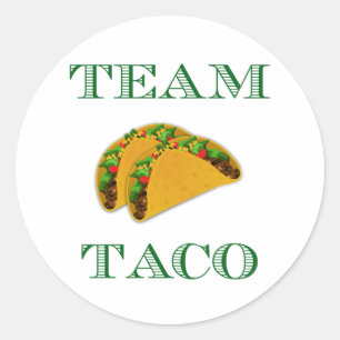 Niedlich "Team Taco" Runder Aufkleber