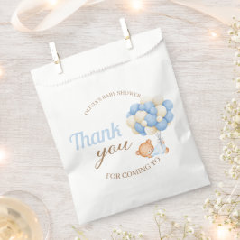 Niedlich Teddy Balloons Baby Boy Dusche Vielen Dan Geschenktütchen