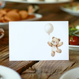 Niedlich Teddy Bär Ballon Food Zelt Platzkarte