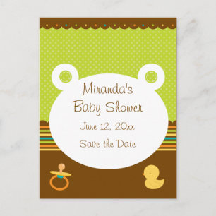 Niedlich Teddy Bear Baby Dusche Postkarte
