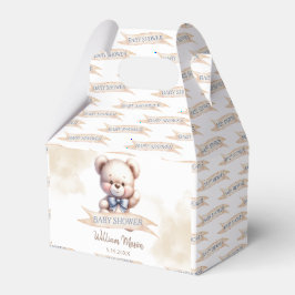Niedlich Teddy Bear Baby Dusche Wasserfarbe Geschenkschachtel