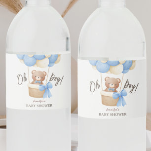 Niedlich Teddy Bear Blue Balloon Boy Baby Dusche