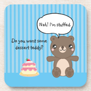 Niedlich Teddy Bear Kids Funny Joke Getränkeuntersetzer