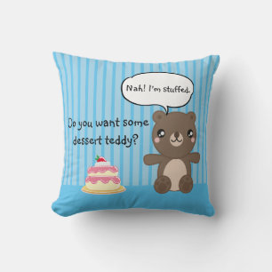 Niedlich Teddy Bear Kids Funny Joke Kissen