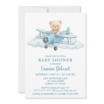Niedlich Teddy Bear Sky Adventure Baby Dusche