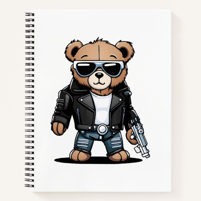Niedlich Teddy Memes Notizbuch (Vorderseite)