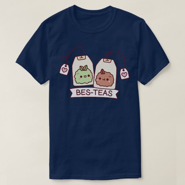 Niedlich Teebeutel Tee Blätter Bes Teas Besties (Design vorne)