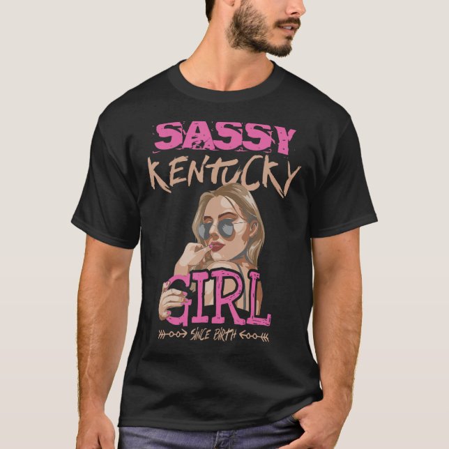 Niedlich Teen Girls Outfit Sassy Kentucky Girl Sei T-Shirt (Vorderseite)