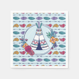 Niedlich Teepee Boho Tribal Serviette