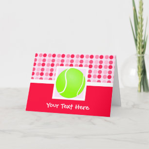 Niedlich Tennis Ball Karte