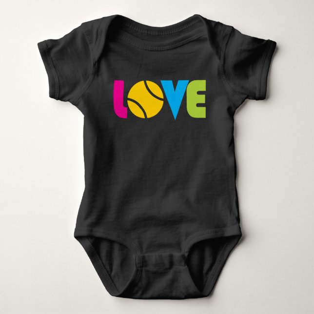 Niedlich Tennis LIEBE -     Baby Bodysuit Baby Strampler (Vorderseite)