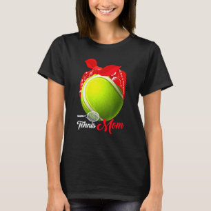 Niedlich Tennis Mama Tennis Player Mommy Mothers D T-Shirt
