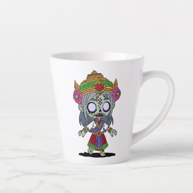 Niedlich Thai Zombie Milchtasse (Rechts)