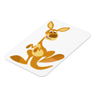 Niedlich Thumping Cartoon Kangaroo Flexible Magnet